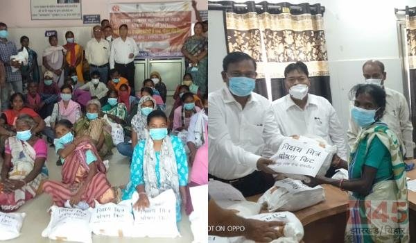 रायडीह में 51 टीबी मरीजों को बांटी गई पोषण किट