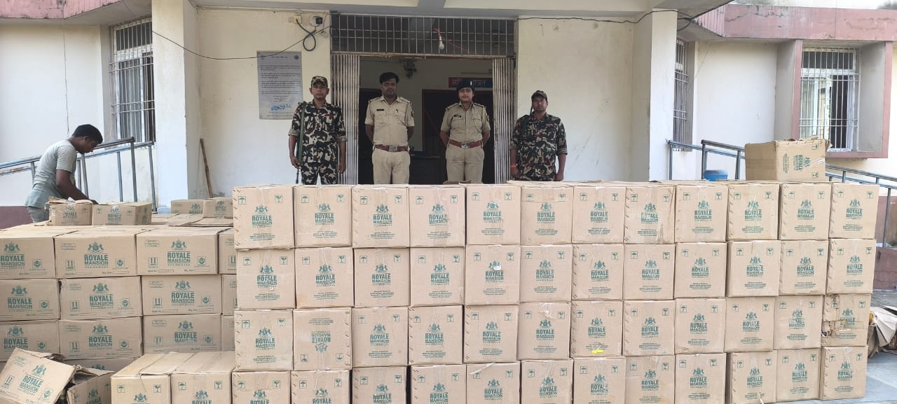 Kishanganj में पुलिस की बड़ी कार्रवाई, 2850 लीटर विदेशी शराब बरामद