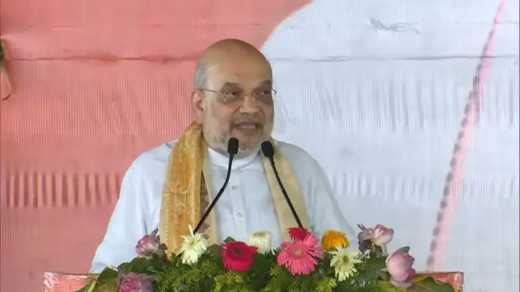 खगड़िया में अमित शाह ने कहा "जंगल राज या विकास राज, जनता चुनेगी"; तेजस्वी की रैली रद्द