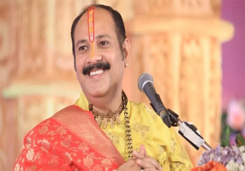 बैद्यनाथ धाम में कथावाचक प्रदीप मिश्रा का आगमन