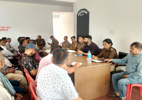 गोड्डा के मेहरमा में होली और ईद को लेकर शांति समिति की बैठक, सौहार्द बनाए रखने की अपील