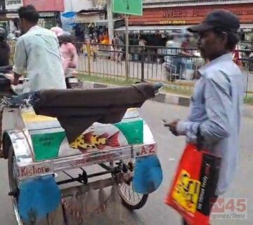 गर्मी के बढ़ते प्रकोप में भी शरीर चिलचिलाती धूप को कर रही बर्दाशत :रोड पर रिक्शा चालक का बुरा हाल