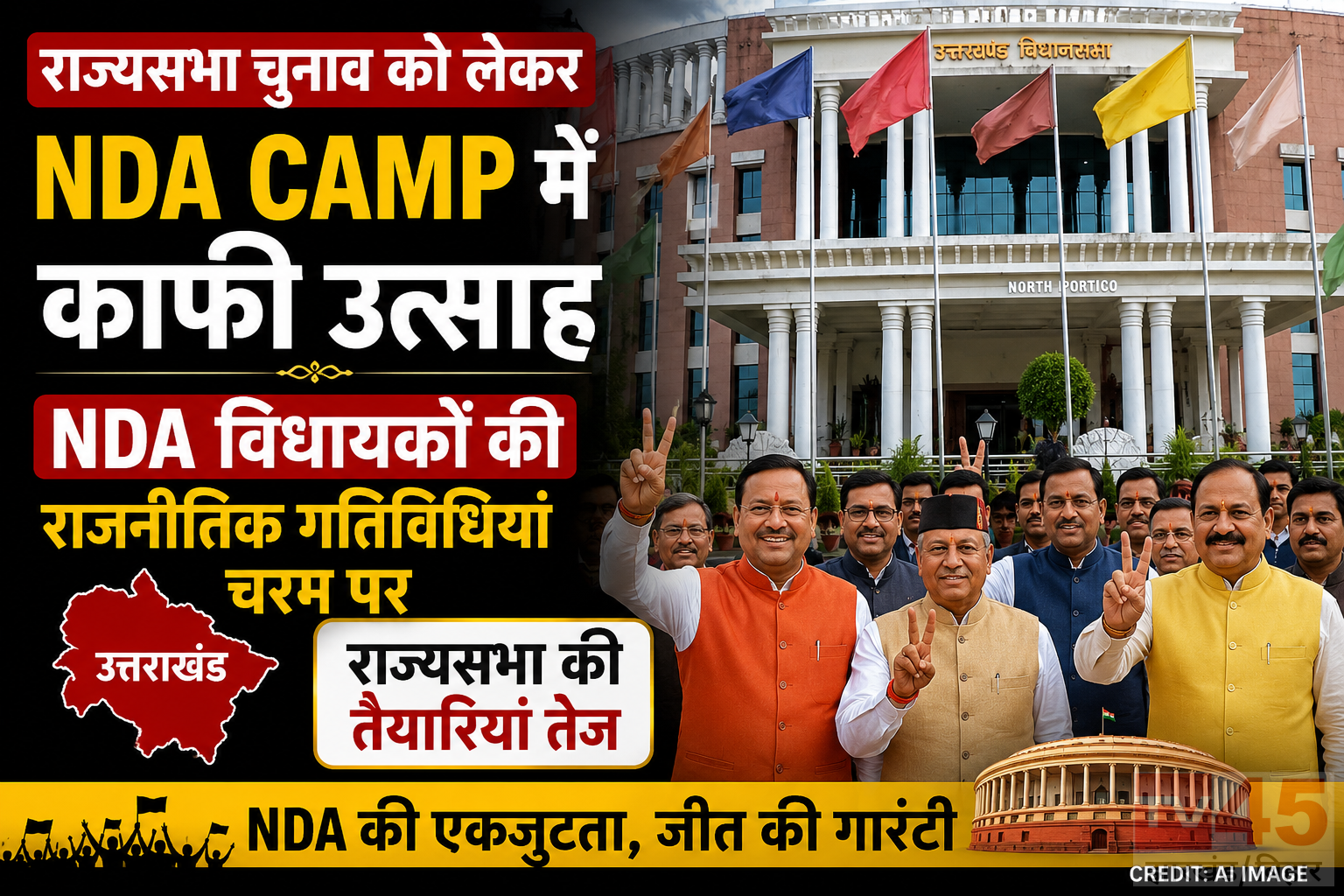 राज्यसभा चुनाव को लेकर NDA camp में काफी उत्साह : NDA विधायकों की राजनीतिक गतिविधियां चरम पर