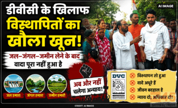 डीवीसी (DVC ) के खिलाफ विस्थापितों का खौला खून, जल-जंगल-जमीन लेने के बाद वादा पूरा नहीं हुआ है