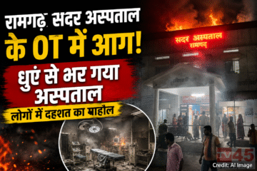रामगढ़ के ऑपरेशन थिएटर (OT) में आग लगने से लोगों में दहसत, धुएं से भर गया सदर अस्पताल