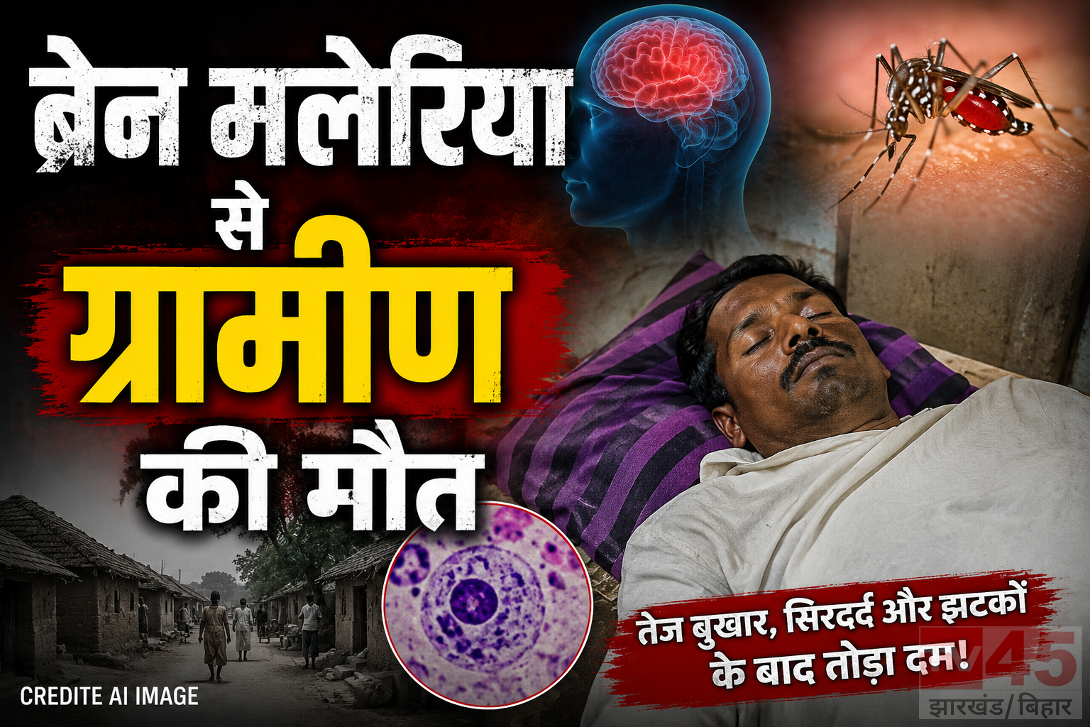 मलेरिया का शहर में लगातार कहर, ब्रेन मलेरिया (cerebral malaria) से ग्रामीण की मौत,स्वास्थ्य विभाग के तरफ से एक्सन का इंतजार