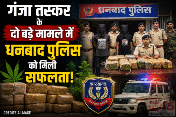 गंजा तस्कर (cannabis smuggling) के दो बड़े मामले में धनबाद पुलिस को मिली सफलता