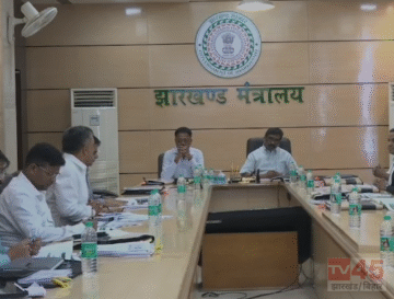 झारखंड मंत्रालय (Jharkhand Secretariat) में पर्यटन, कला-संस्कृति, खेलकूद एवं युवा कार्य विभाग की समीक्षा बैठक
