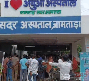 नवजात(newborn)की मौत के बाद अस्पताल परिसर में हंगामा, अस्पताल परिसर में पुलिस बल की तैनाती