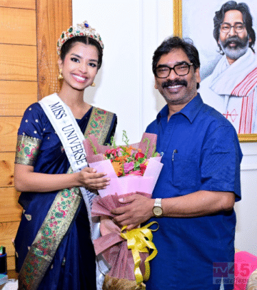 मिस यूनिवर्स झारखण्ड-2026 का खिताब जीता दीपाली रिया (Deepali Riya), सीएम ने दीपाली से किया मुलाकात