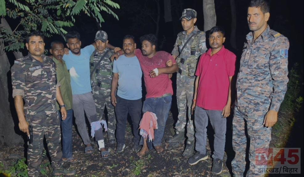 गिद्दी में पुलिस और राहुल दुबे गैंग के बीच मुठभेड़, दो अपराधी घायल, एक जंगल में फरार