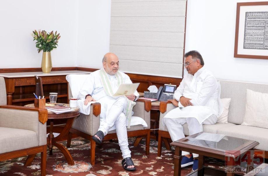 गृह मंत्री अमित शाह से मिले हजारीबाग सांसद मनीष जायसवाल, JPSC-JSSC विवाद से लेकर झारखंड की कानून-व्यवस्था पर की चर्चा