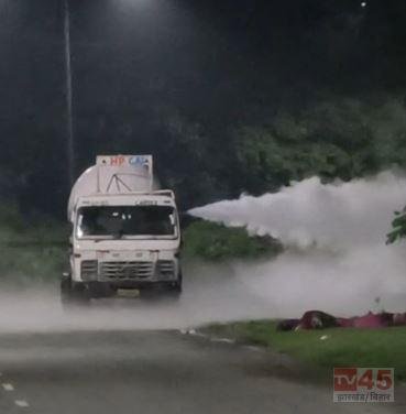 मरीन ड्राइव पर गैस टैंकर से रिसाव, इलाके में मची अफरा-तफरी,करीब एक घंटे तक प्रभावित रहा यातायात